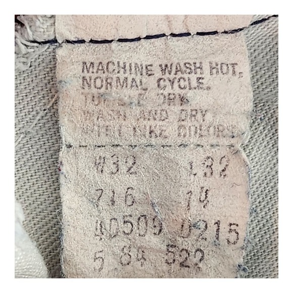 Vintage 1984 Levi's Orange Tab Jeans 509-0215 Medium Wash Men's 32(30)x32(30.5) - Picture 3 of 11